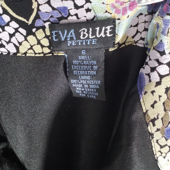 Eva Blue Slinky Dress - Picture 7 of 7